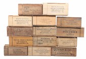 (14) Wood advertising optician