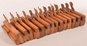 14 WOODEN BLOCK PLANES VARVIL