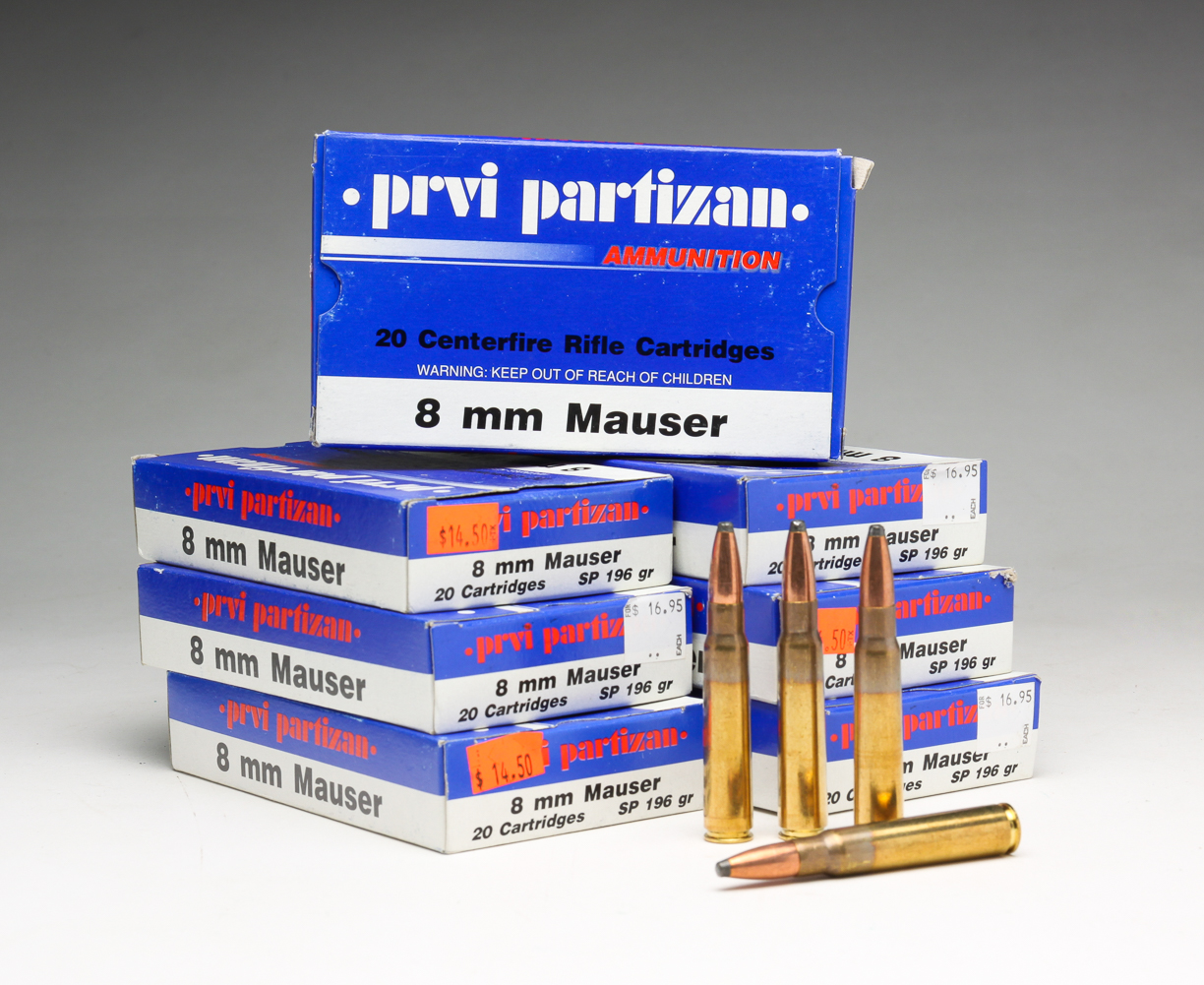 140 ROUNDS OF PRVI PARTIZAN 8MM