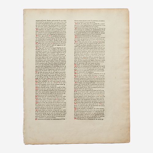 1469 CATHOLICON PRINTED INCUNABLE
