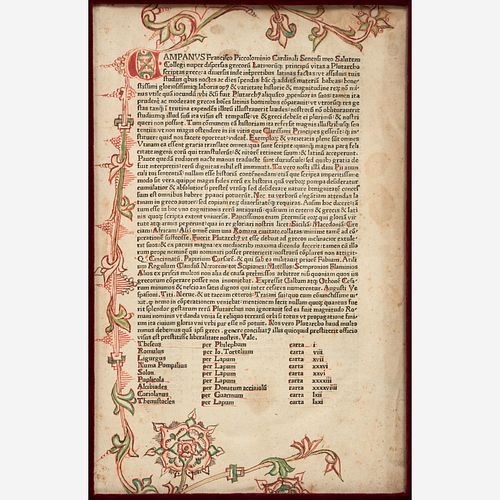 1470S INCUNABLE LEAF FROM