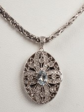 14K & 10K GOLD AQUAMARINE DIAM