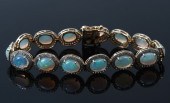 14K 15.0 CTW OPAL & DIAMOND BR