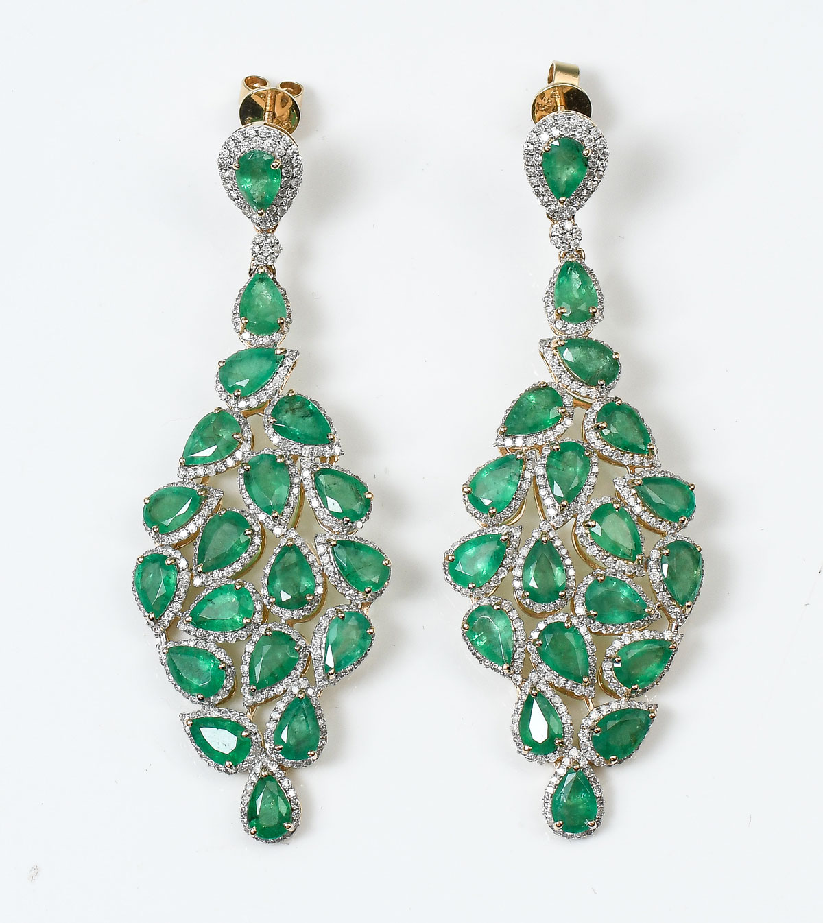 14K 16.94 CTW DIAMOND & EMERALD