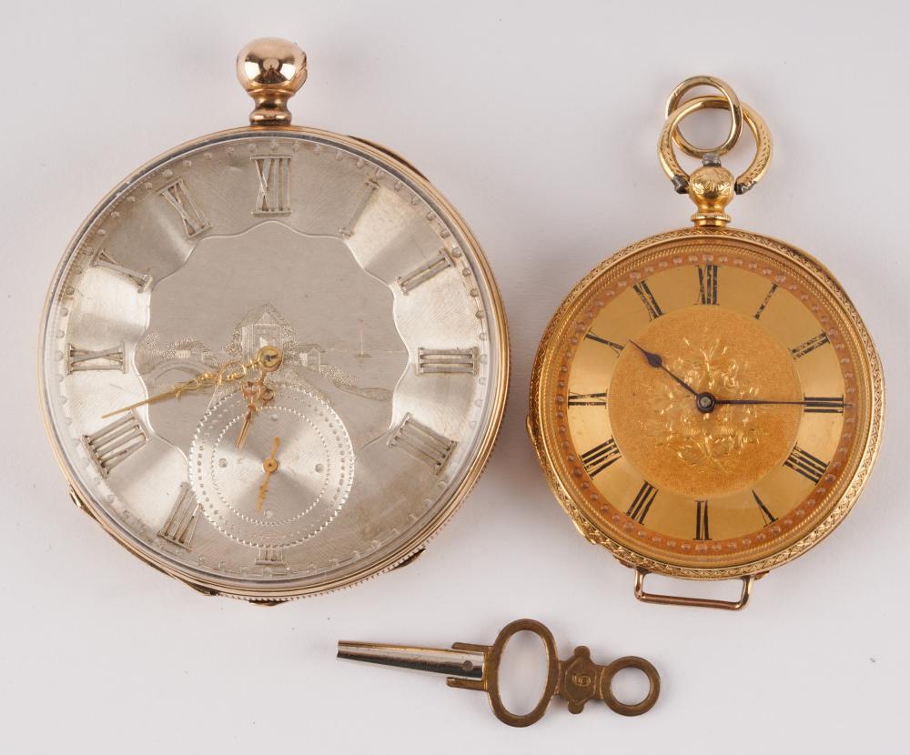 14K & 18K GOLD KEY WIND POCKET
