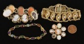 14K, 18K PEARL, CAMEO, STONE J