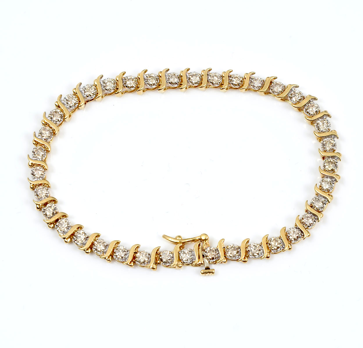 14K 2.00 CTW DIAMOND BRACELET: