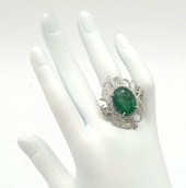 14K 24.73 CT ZAMBIAN EMERALD &