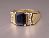 14K 2.50 CT. SAPPHIRE & .40 CT