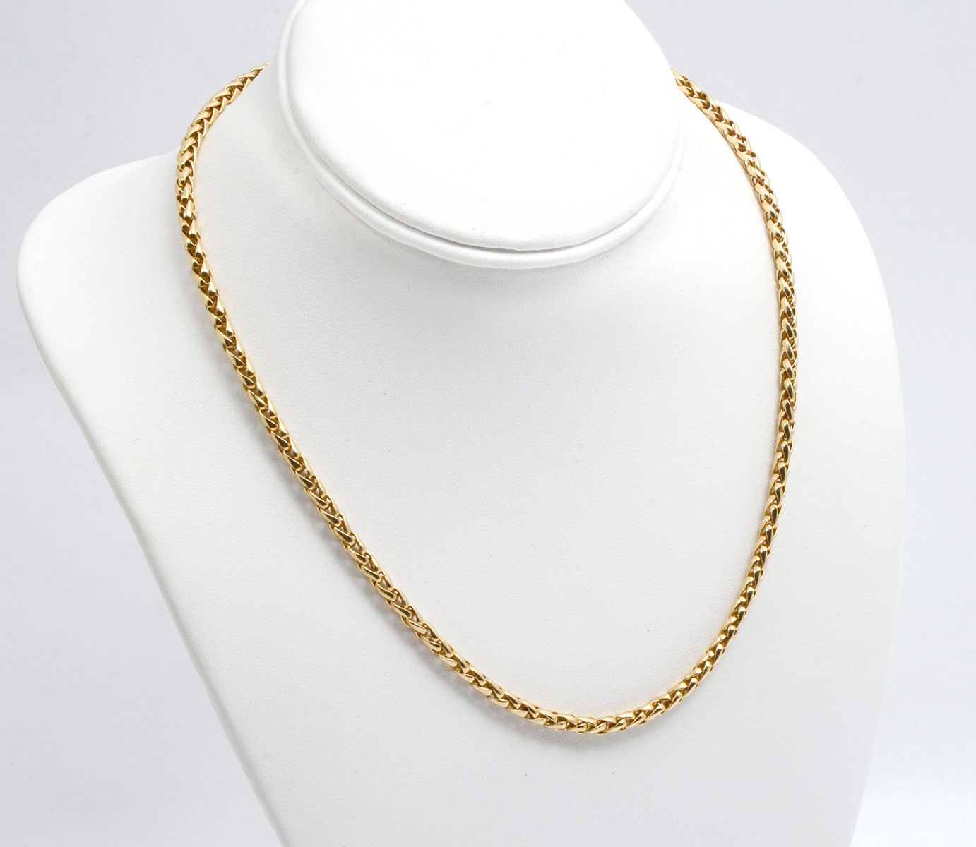 14K 28.92 GRAM SOLID WHEAT LINK