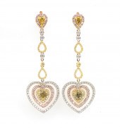 14K 3.08 CTW WHITE & COLORED D