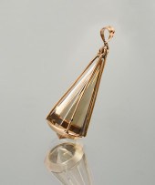 14K 35.00 CT. SMOKEY QUARTZ PE