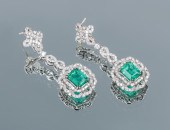 14K 4.68 CTW EMERALD & DIAMOND