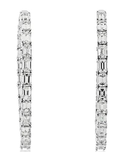 14K 7.50CTTW EMERALD CUT DIAMOND