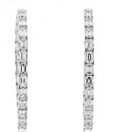 14K 7.50CTTW EMERALD CUT DIAMO