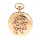 14K  ANCRE 18 RUBIS POCKET WAT