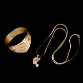 14k and 10k Egyptian Revival S