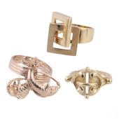 14K AND 18K GOLD VINTAGE RINGS