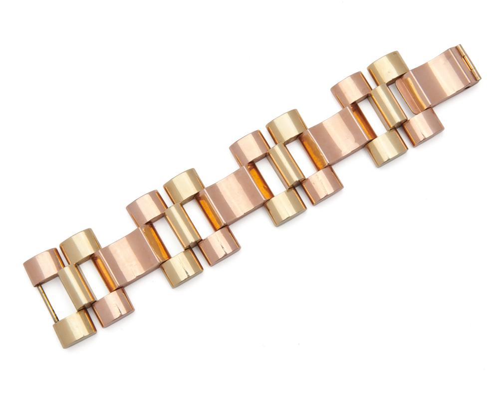 14K BICOLOR GOLD BRACELET14K