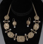 14K BYZANTINE STYLE NECKLACE &