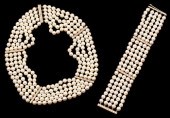 14K DESIGNER 5-STRAND PEARL NE
