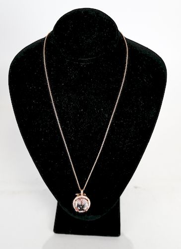 14K DIAMOND AND MORGANITE