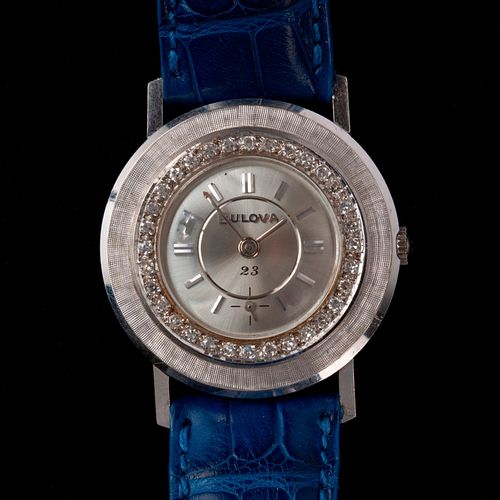 14K DIAMOND BEZEL BULOVA M5 WATCH