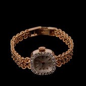 14K DIAMOND BEZEL CROTON WATCH