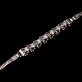 14K DIAMOND BRACELET WITH 7 DI
