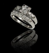 14K DIAMOND ENGAGEMENT RING AN