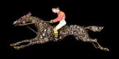 14K DIAMOND HORSE JOCKEY PINAt