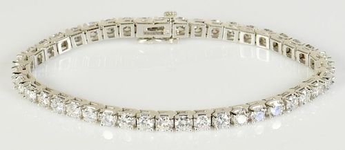 14K DIAMOND LINE BRACELET, 42