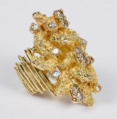 14K DIAMOND ORGANIC CONTEMPORA