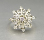 14K DIAMOND SNOWFLAKE SPARKLE