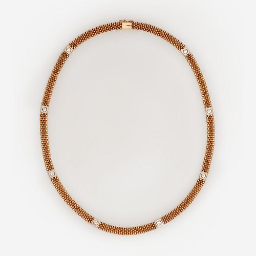 14K DIAMOND STATION LINK