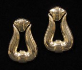 14K DOORKNOCKER EARRINGS: 14K