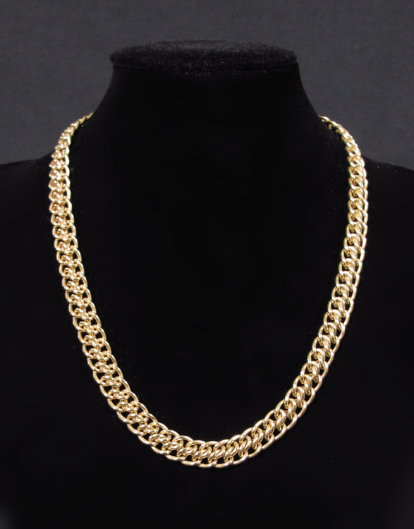 14K FANCY LINK NECKLACE /