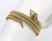 14K FLEXIBLE MESH SNAKE BRACEL