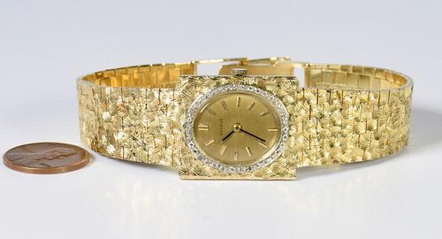 14K GENEVE DIAMOND WRISTWATCH14K