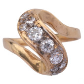 14K GOLD .60 CTTW DIAMOND VINT