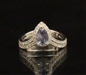 14K GOLD ALEXANDRITE AND DIAMO