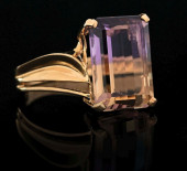 14K GOLD AMETRINE RING W/ APPR