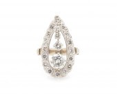 14K GOLD AND DIAMOND RING14K G
