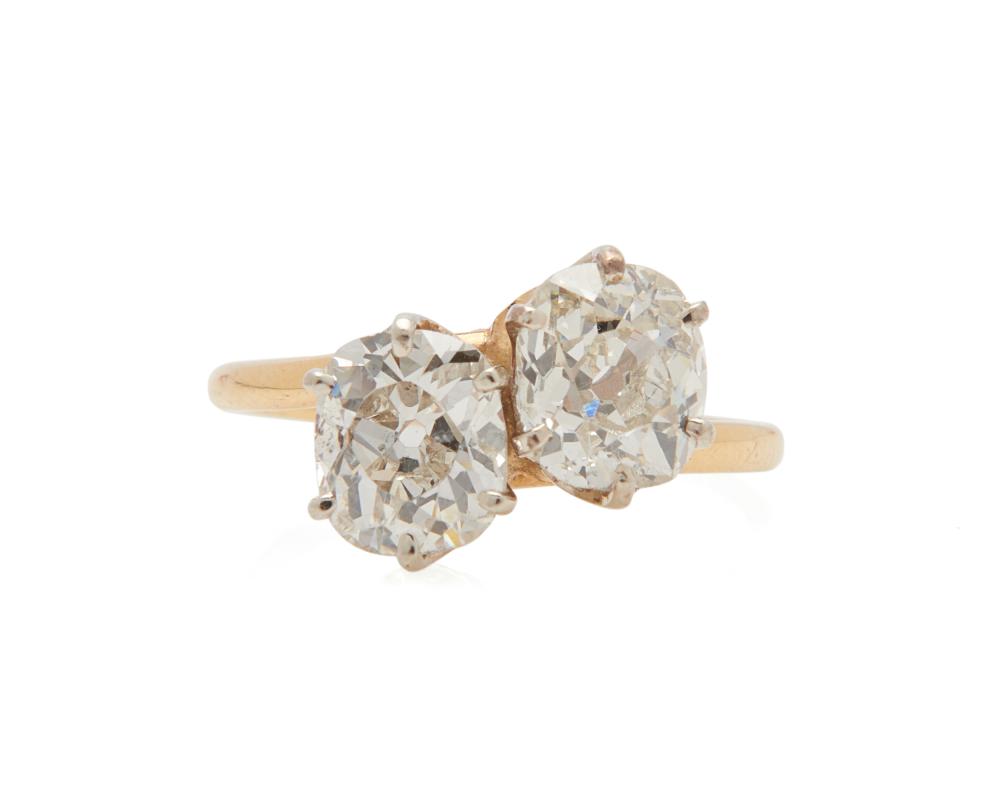 14K GOLD AND DIAMOND 'TOI ET MOI'