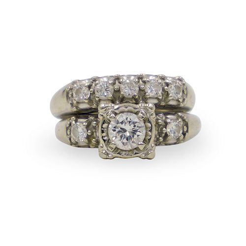 14K GOLD AND DIAMOND WEDDING AND