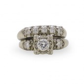 14K GOLD AND DIAMOND WEDDING A