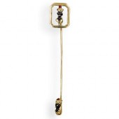 14K GOLD AND ENAMEL BLACKAMOOR