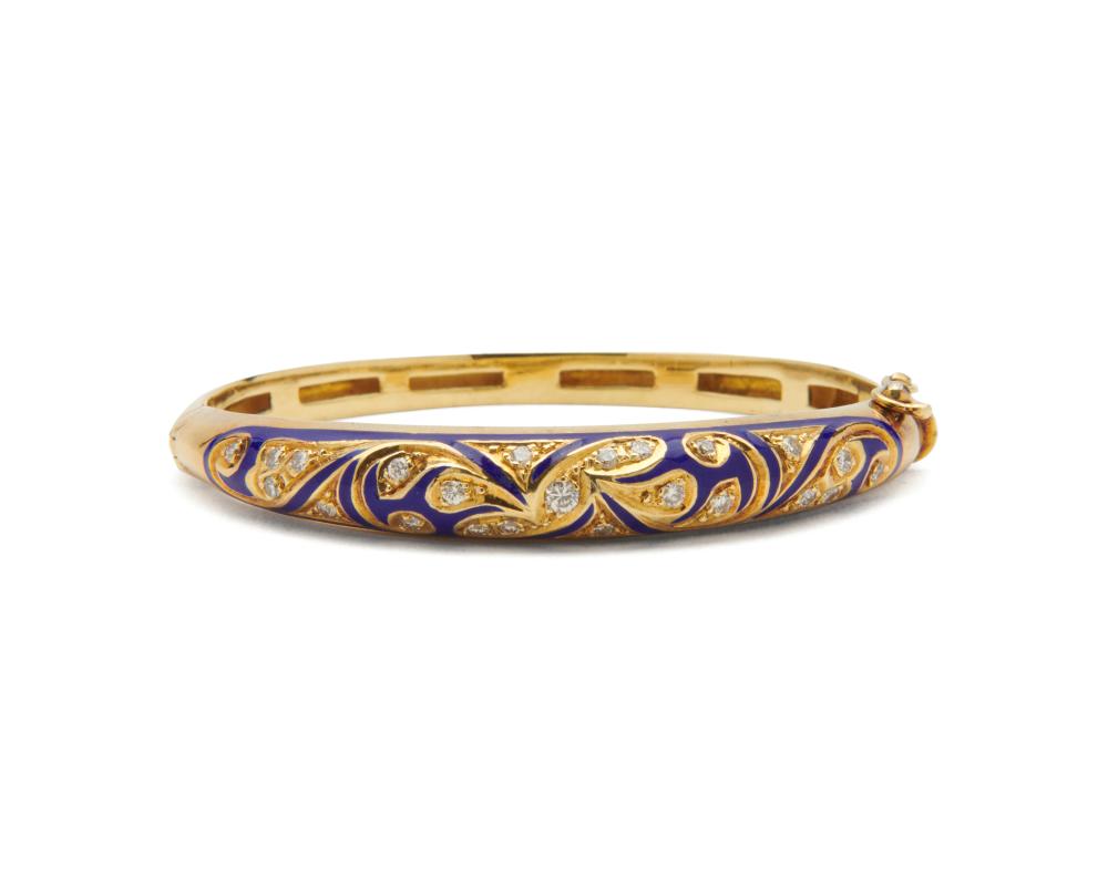 14K GOLD AND ENAMEL BRACELET14K