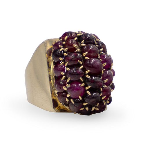 14K GOLD AND GARNET