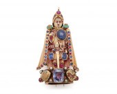 14K GOLD AND GEMSET CHESSMAN B
